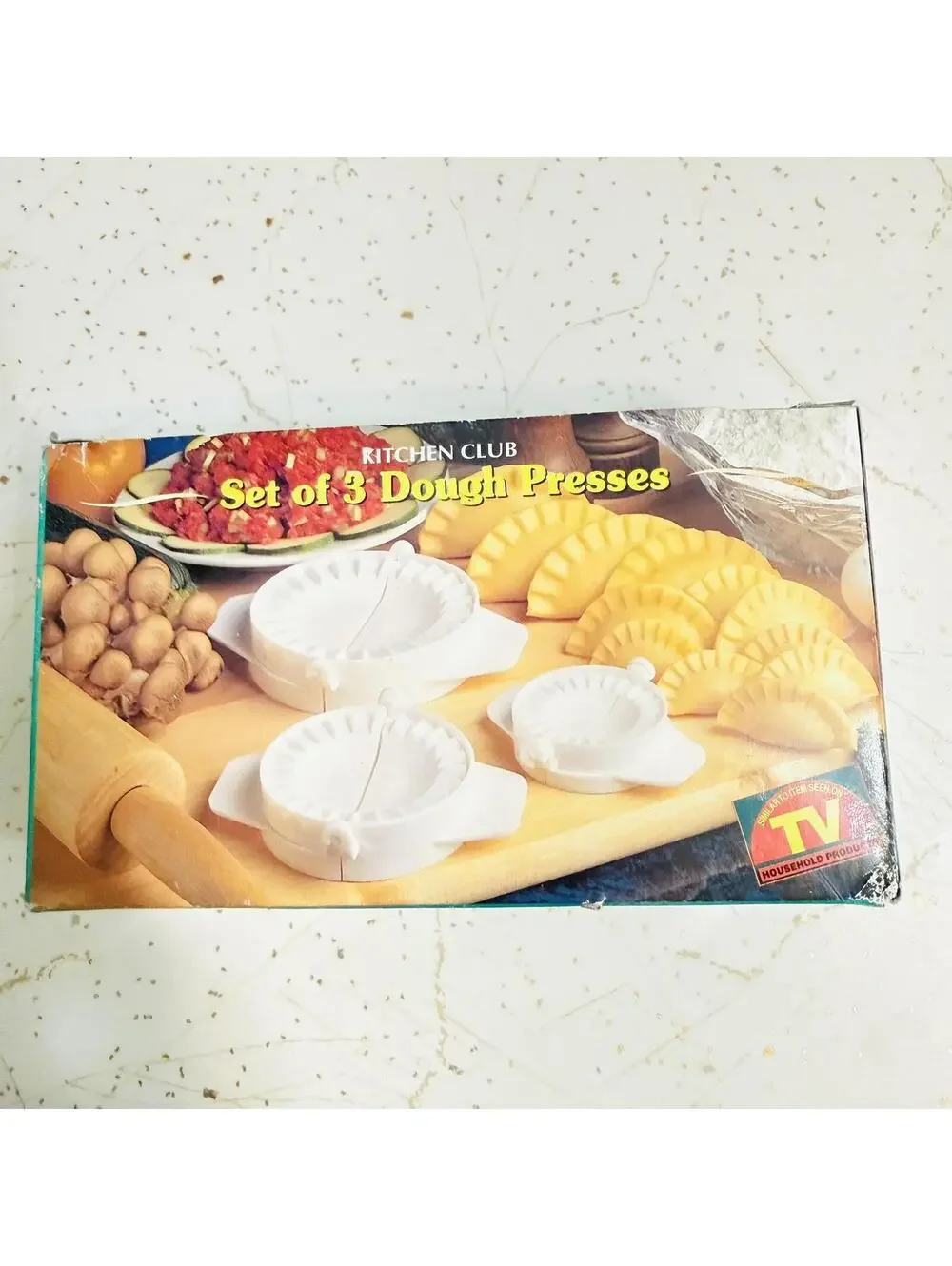 90s Set of 3 Kitchen Club Dough Presses - Perogis / Raviolis / Dumpling/ Cookies